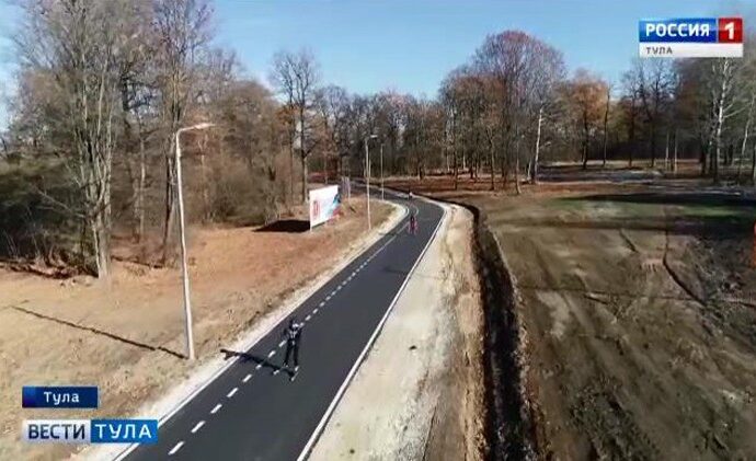 На Косой Горе открыли лыжероллерную трассу