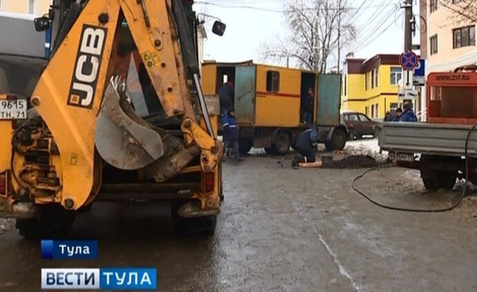 В Туле во время чистки снега повредили газопровод
