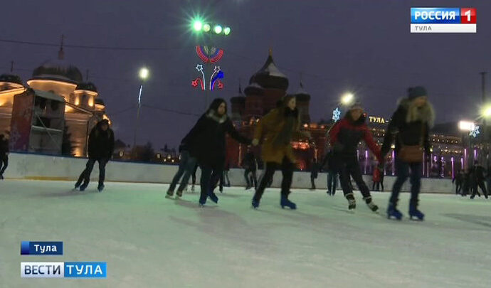 Рабочие начали монтаж Губернского катка в Туле