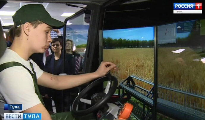 У студентов Тульского сельскохозяйственного колледжа появилась кабина для симуляции
