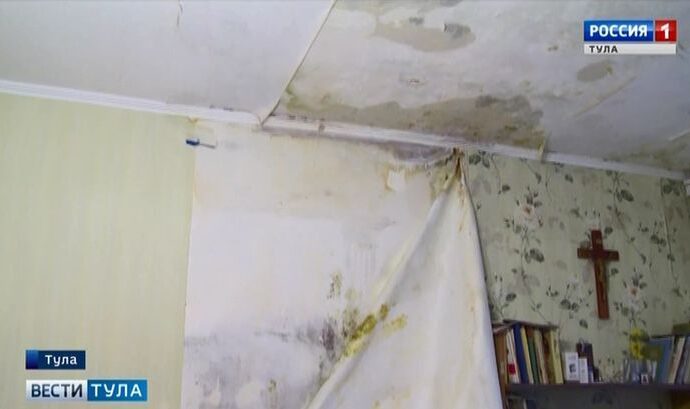 Щёкинцы добились ремонта дырявой кровли только через суд