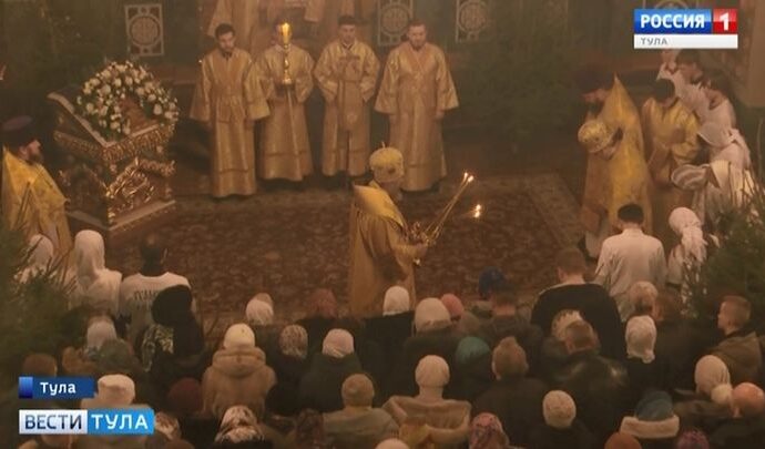 Как отпраздновали Рождество в Успенском кафедральном соборе Тулы?
