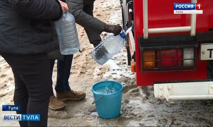 Раздавать воду тулякам будут до окончания аварийных работ