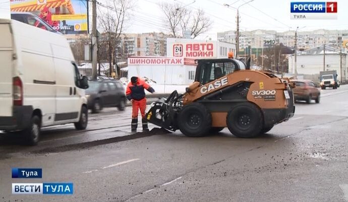 Сколько дорог в Туле получилось залатать за сутки?