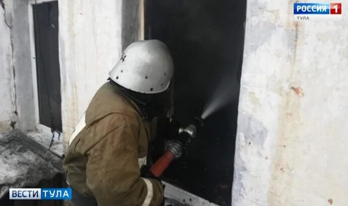 В деревне Марьино произошёл пожар в жилом доме