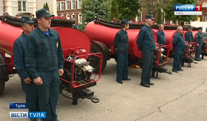 Подразделениям добровольной пожарной охраны передали противопожарные установки