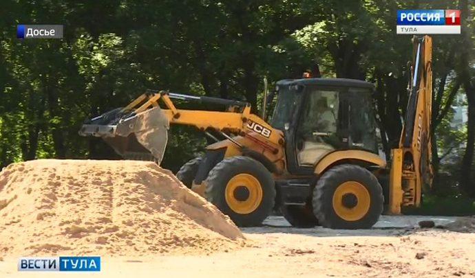 На Косой Горе реконструируют сквер