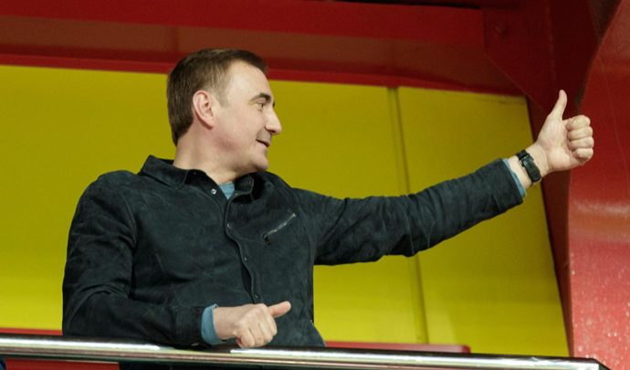 Алексей Дюмин поздравил «Арсенал» с выходом в Лигу Европы