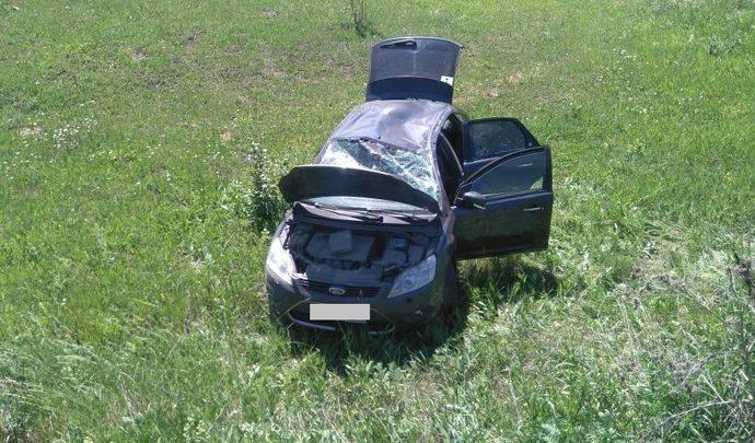 На трассе «Дон» Ford Focus улетел в кювет На трассе «Дон» Ford Focus улетел в кювет