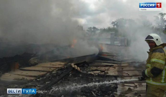 Пожары охватили накануне Теплоогарёвский район Тульской области