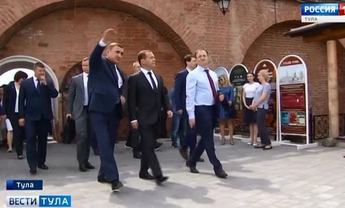 Дмитрий Медведев увидел, как идёт подготовка к празднованию 500-летия Тульского кремля