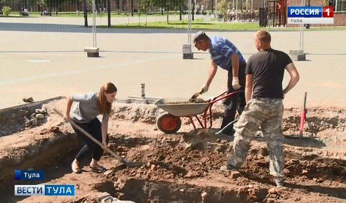 В Тульском кремле обнаружен остов древнего храма