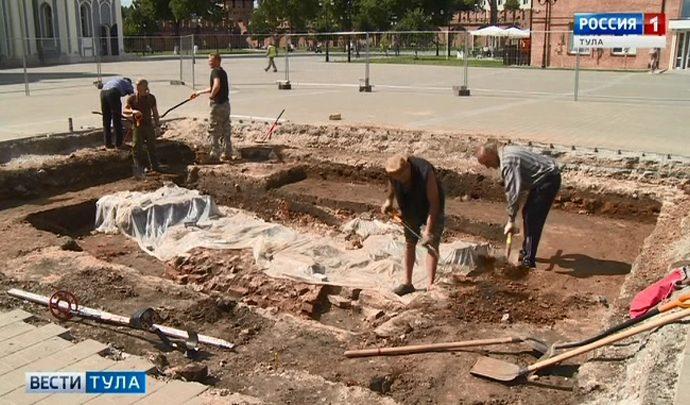 В Тульском кремле обнаружено древнее кладбище