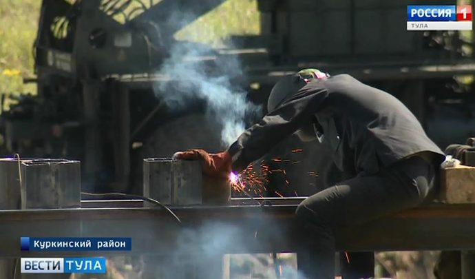 Для строительства мостов в Тульской области привлекли армейские подразделения