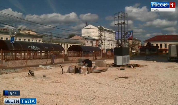 Почему сквер у главпочтамта не сдадут в срок?