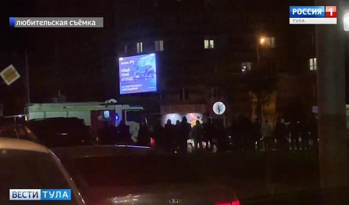 В центре Тулы столкнулись Toyota и ВАЗ 2107 (видео)