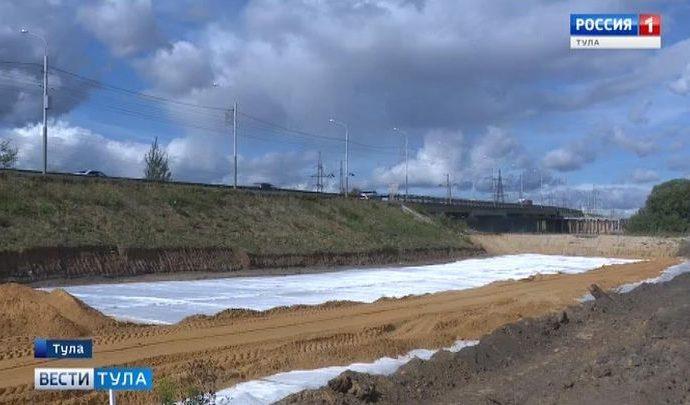 В Туле продолжается строительство второй очереди Восточного обхода
