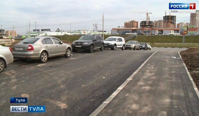 К Ледовому дворцу в Туле обустроили подъездную дорогу