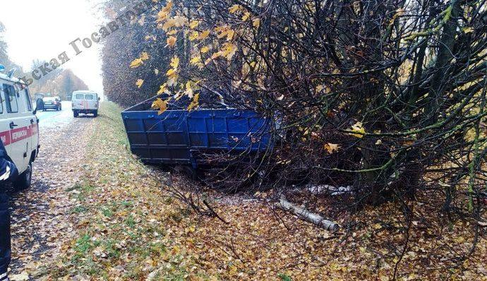 Водитель грузовика погиб, въехав в дерево
