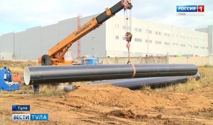 В Туле реконструируют самый аварийный участок Медвенско-Осетровского водовода
