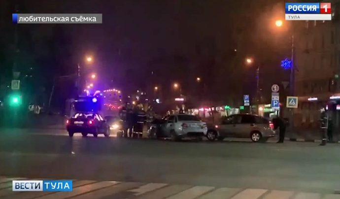 В Туле произошло ДТП с участием трех автомобилей
