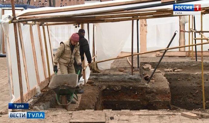 Археологи задержались в Тульском кремле