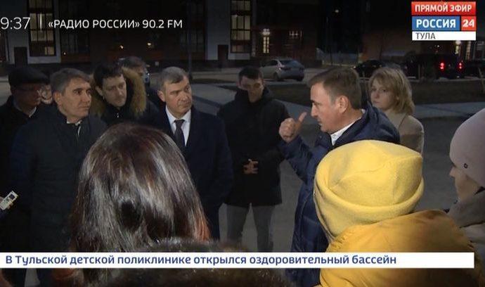 Алексей Дюмин дал тульским дольщикам слово офицера
