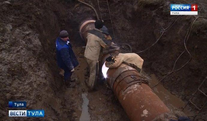 Юг Тулы остался без воды из-за полностью изношенного водовода