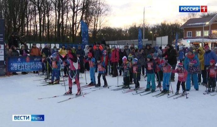 На Косой горе прошла первая в этом году лыжная гонка