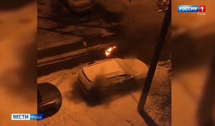 Предполагаемый поджигатель внедорожника в Новомосковске задержан