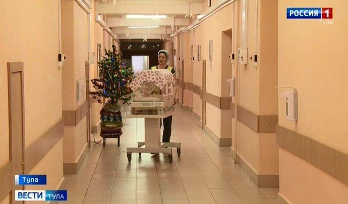 Новогодний аист всю ночь летал между тульскими роддомами