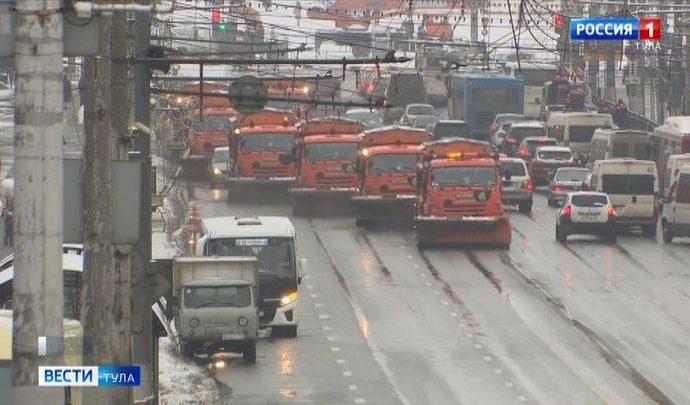 Тулу накрыло снегом