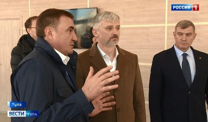 Министр транспорта проконтролировал ход работ на Восточном обходе Тулы