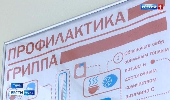 За неделю грипп в Тульской области подхватили 20 человек
