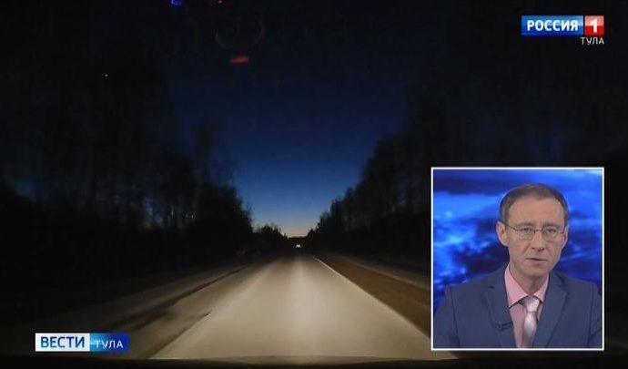 В Суворовском районе автомобиль едва не столкнулся с лосем (видео)