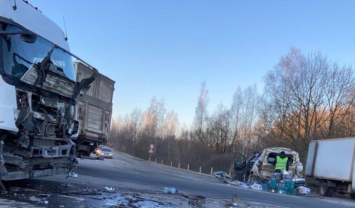 На трассе «Крым» произошло массовое ДТП