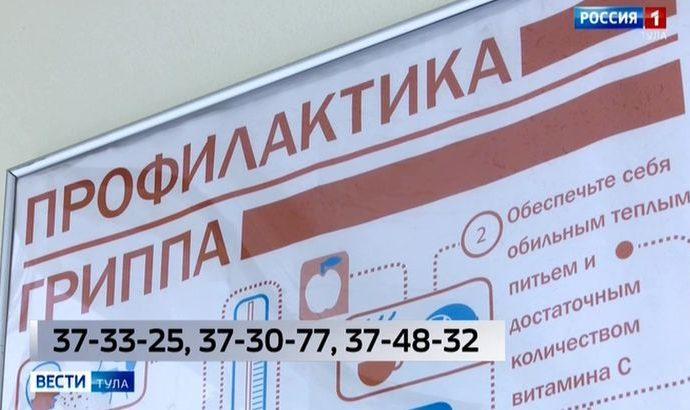 В Тульской области сохраняется активная циркуляция вирусов гриппа