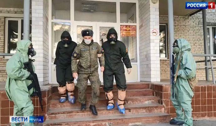 Тульские десантники провели полную дезинфекцию части