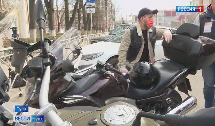 К тульским волонтерам присоединились байкеры