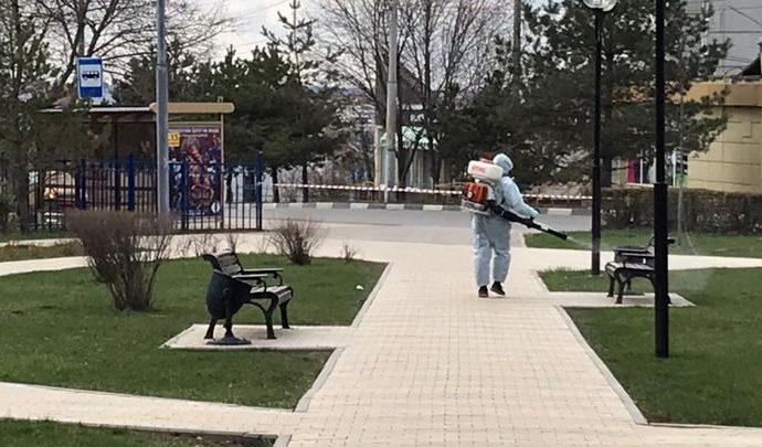 В Туле продезинфицировали закрытые для жителей общественные пространства