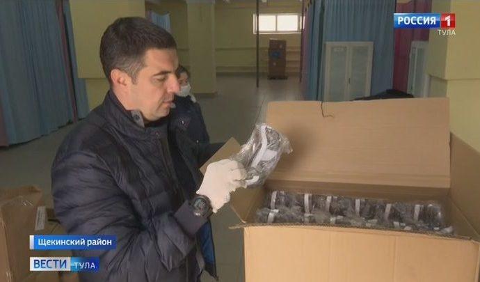 В Тульскую область поступила крупная партия средств защиты для медиков