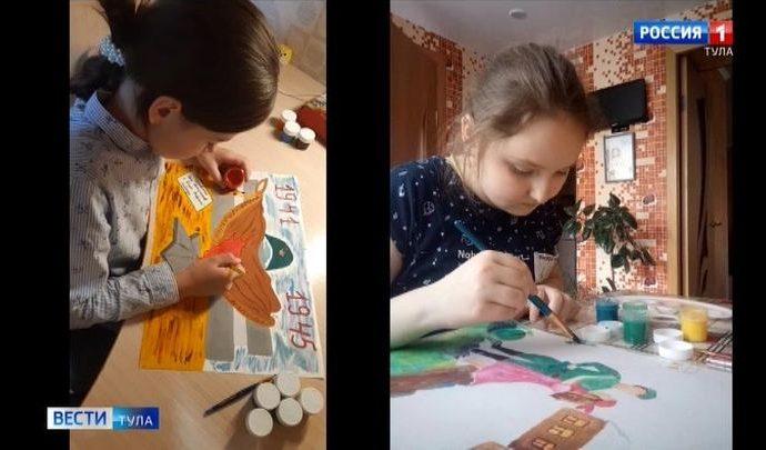 Тульские школьники активно принимают участие в мероприятиях ко Дню Победы