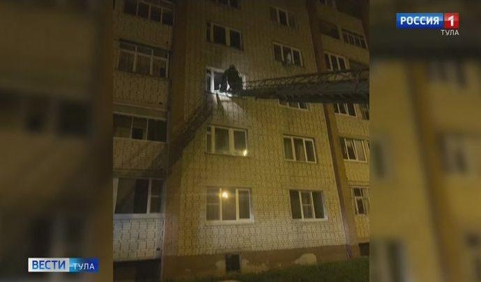 В Алексине во время пожара погиб человек