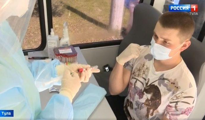 Тульских призывников тестируют на коронавирус за 10 минут