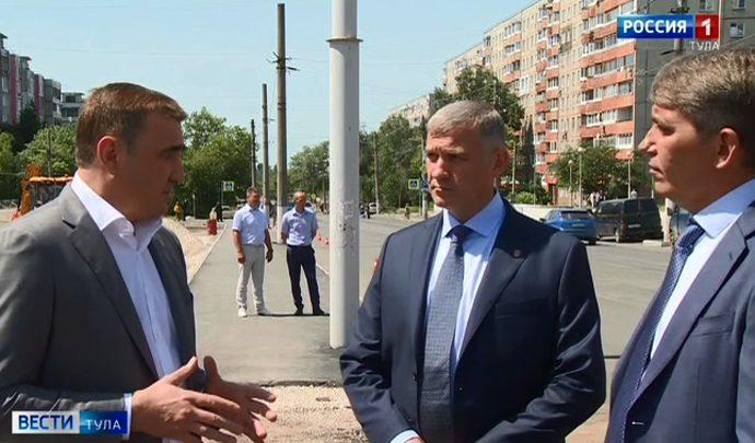Губернатор  потребовал привести в порядок разметку в Туле