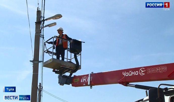 В посёлке Старое Басово появились новые светильники