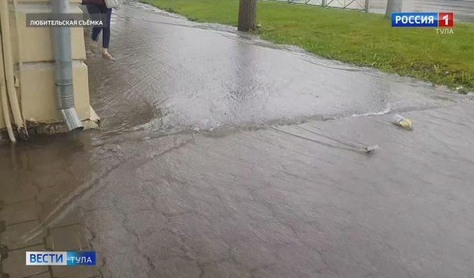 Непогода вновь обнажила слабые места тульской ливневки