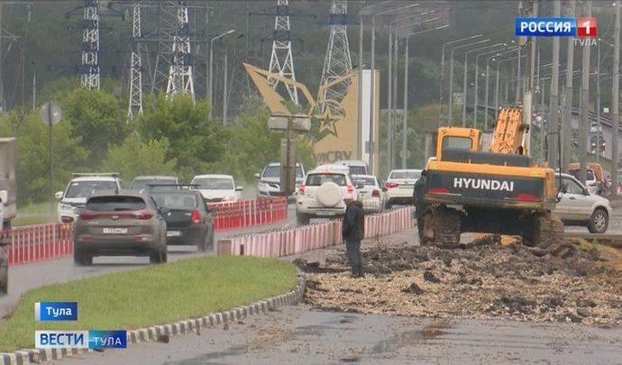 По Восточному обводу в Туле теперь проехать затруднительно