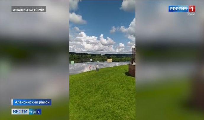 Ока в Алексинском районе вышла из берегов