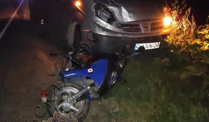 В Заокском районе в ДТП с участием мопеда погиб мужчина